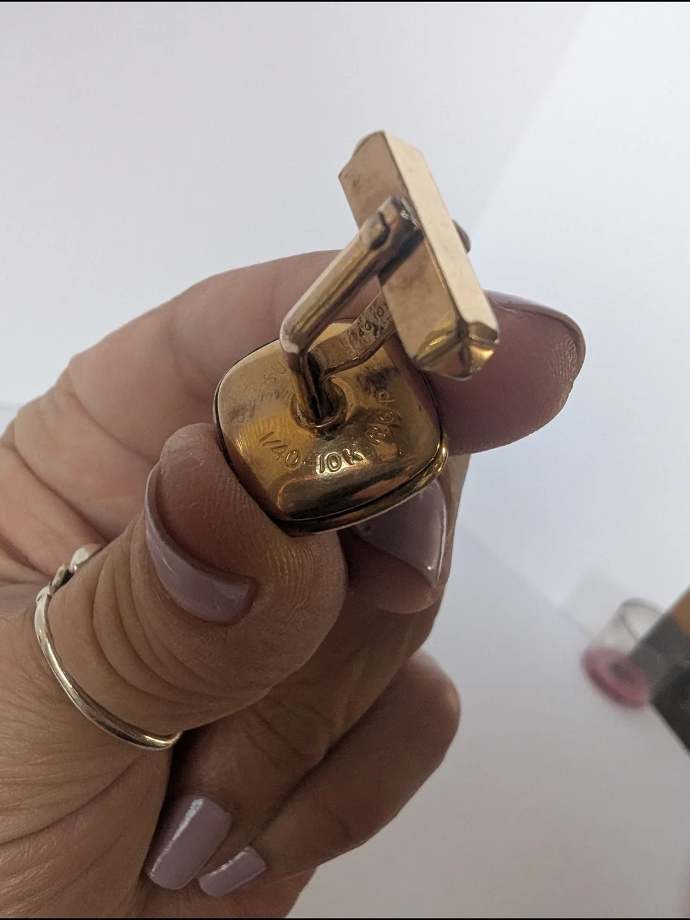 Vintage Swank 1/40 10K RBG Set Of Cufflinks With 3 Matching Tie Tacks